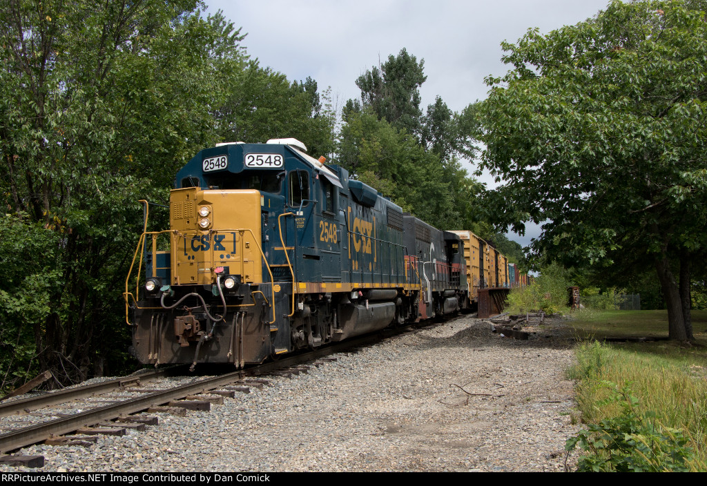 CSXT 2548 Leads SAPPI-3 into Waterville